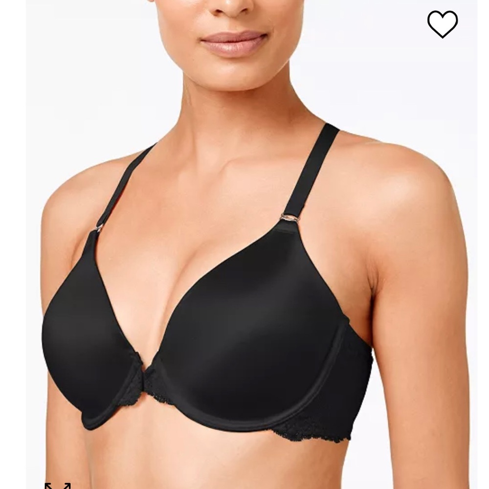 Maidenform One Fab Fit Lace T-Back Shaping Front Close Bra 7112 38D NEW